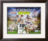 Peyton Manning & Eli Manning Framed Photographic Print