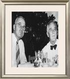 Harry Truman and Franklin D. Roosevelt Framed Photographic Print