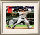 Joe Mauer 2008 American League Batting Title Framed Photographic Print