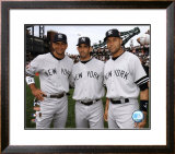 Alex Rodriguez, Jorge Posada, and Derek Jeter Framed Photographic Print