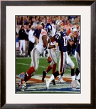 Justin Tuck - Super Bowl XLII Framed Photographic Print
