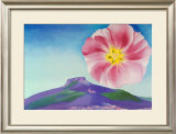 Hollyhock with Pedernal Posters by Georgia O'Keeffe