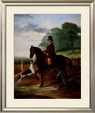 Huntsman with his Greyhounds Print by William Henry Knight