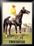 Pfingstrennen, Frauenfeld Framed Giclee Print by Iwan E. Hugentobler