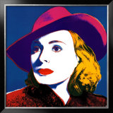 Ingrid con sombrero: pequeño Posters por Andy Warhol