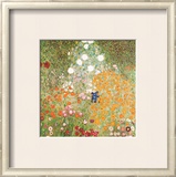 Flowery Garden Art by Gustav Klimt