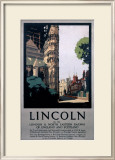 Lincoln on the LNER Framed Giclee Print