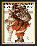 Hug from Santa, c.1925 Framed Giclee Print by Joseph Christian Leyendecker