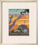 Santa Fe Railroad: Grand Canyon National Park, Arizona Framed Giclee Print by Oscar M. Bryn