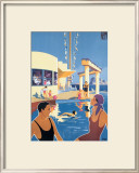 La Ciotat, Plage Framed Giclee Print by Dabo 