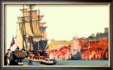 Whitby: Captain Cook Embarking Framed Giclee Print by Fred Taylor