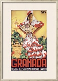 Granada Fiestas Del Santisimo Corpus Christi Poste Framed Giclee Print by Puya 