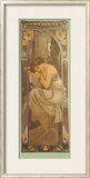 Repos de la Nuit Framed Giclee Print by Alphonse Mucha