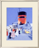 Starlit Nights, Luxury Cruises by Fumess Framed Giclee Print by Adolph Treidler