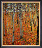 Beach Forest Framed Giclee Print by Gustav Klimt