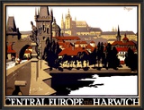 Central Europe via Harwich Framed Giclee Print by Frank Newbould