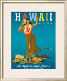 Hawaii by Clipper Framed Giclee Print by Atherton 
