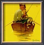 Fish Finders Prints by Norman Rockwell