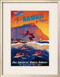 Fly to Hawaii Impressão giclée emoldurada por M. Von Arenburg