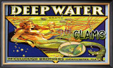 Deep Water Clams Framed Giclee Print