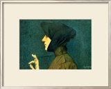 The Woman with a Gold Medallion Framed Giclee Print by Lucien Lévy-Dhurmer