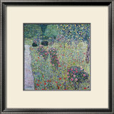 Orchard with Roses Framed Giclee Print by Gustav Klimt