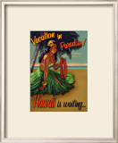 Vacation in Hawaii Framed Giclee Print