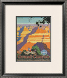 Santa Fe Railroad: Grand Canyon National Park, Arizona Framed Giclee Print by Oscar M. Bryn