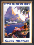 South Sea Isles via Pan Am Print by Paul George Lawler