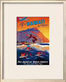 Fly to Hawaii Impressão giclée emoldurada por M. Von Arenburg
