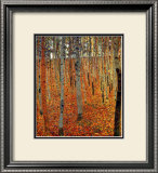Beach Forest Framed Giclee Print by Gustav Klimt