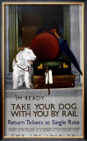 Take Your Dog with You by Rail,1923-1947 Framed Giclee Print