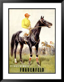 Pfingstrennen, Frauenfeld Framed Giclee Print by Iwan E. Hugentobler