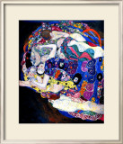 The Maiden Framed Giclee Print by Gustav Klimt