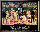Harrogate, LNER Poster, 1934 Framed Giclee Print by Anna Katrina Zinkeisen