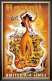 United Airlines, Hula Dancer Prints