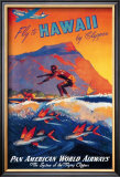 Fly to Hawaii Print by M. Von Arenburg