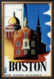 New Haven Railroad, Boston Framed Giclee Print by Ben Nason