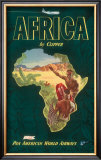 Africa by Clipper, c.1949 Print