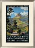 Le Puy Griou Framed Giclee Print by Constant Leon Duval