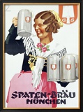 Spaten Brau Framed Giclee Print by Ludwig Hohlwein