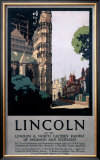 Lincoln on the LNER Framed Giclee Print