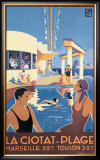 La Ciotat, Plage Framed Giclee Print by Dabo 