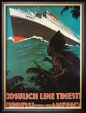 Cosulich Line Trieste Posters by A. Dondou