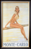 Monte-Carlo Framed Giclee Print by Jean-Gabriel Domergue