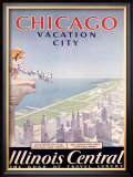 Chicago Illinois Central Tour Framed Giclee Print