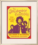 Jimi Hendrix, Free Concert in San Francisco, 1967 Prints by Dennis Loren