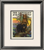 Bears in Tree, c.1930 Framed Giclee Print by Charles Livingston Bull