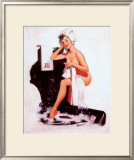 Pin-Up Girl with Towel Art by Joyce Ballantyne