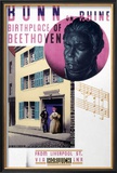Bonn on Rhine, Birthplace of Beethoven Framed Giclee Print by Austin Cooper